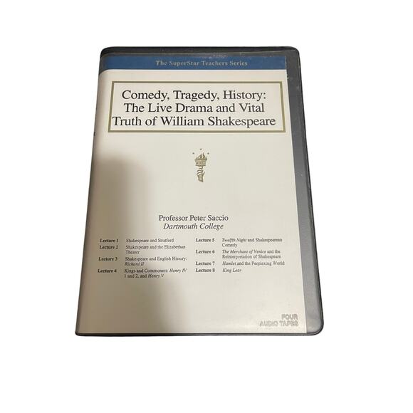 The Teaching Company Peter Saccio The Life of William Shakespeare Tape Set - Picture 1 of 5